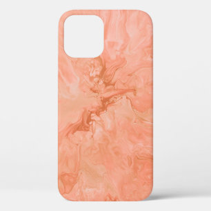 PASTEL CORAL ABSTRACT ILLUSTRATION iPhone 12 CASE