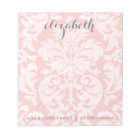 Pastel Coral and Grey Damask Suite for Women