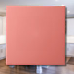 Pastel Coral Pink Solid Colour | Classic | Elegant Ceramic Tile<br><div class="desc">Pastel Coral Pink Solid Colour | Classic | Elegant | Trendy | Stylish | Gift</div>