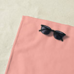 Pastel Coral Reef Solid Colour | Classic | Elegant Beach Towel<br><div class="desc">Pastel Coral Reef Solid Colour | Classic | Elegant | Trendy | Stylish | Gift</div>