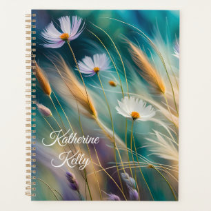 Pastel Cosmos and Grasses, Whispers of Nature Planner