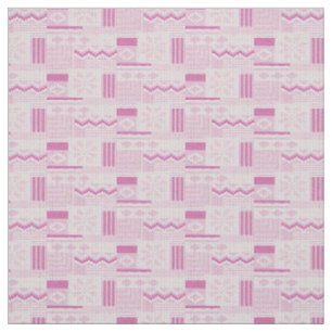 Pastel Cosy Pink Fair Isle Winter Knit Christmas Fabric