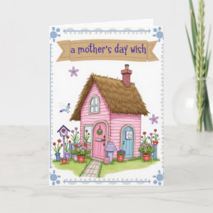 Pastel Cottage Mothers Day Card