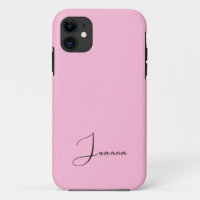 Pastel Cotton Candy Solid Colour | Minimalist Name