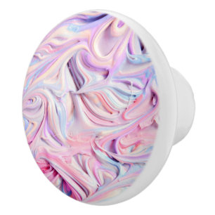 Pastel Creamy Frosting Ceramic Knob