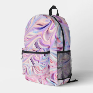 Pastel Creamy Frosting Printed Backpack