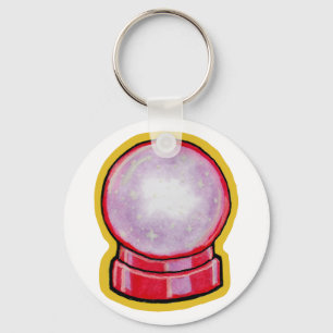 Pastel Crystal Ball Key Ring