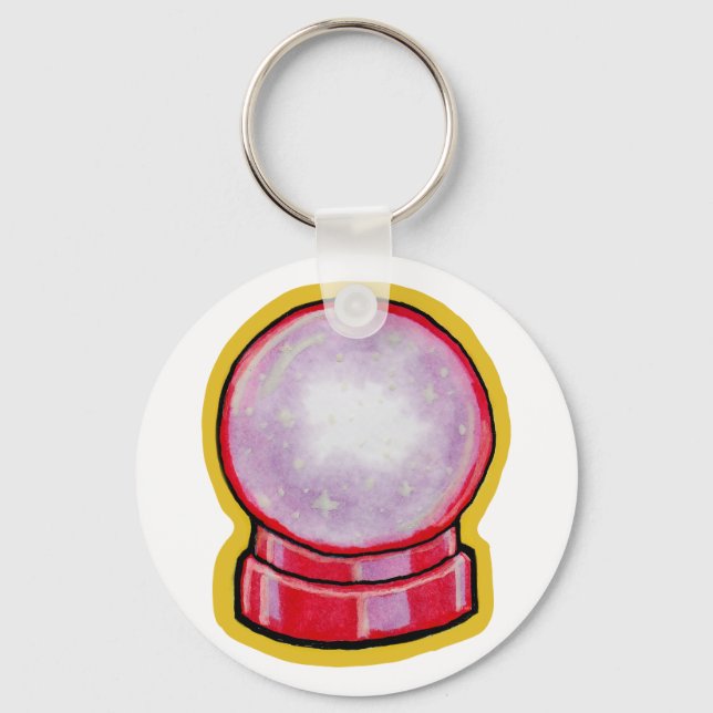Pastel Crystal Ball Key Ring (Front)