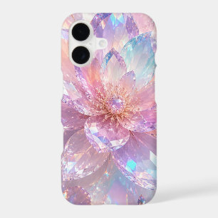 Pastel Crystal Bloom iPhone 16 Case