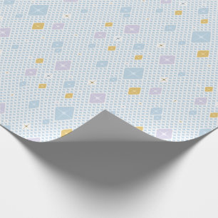 Pastel Crystal Star Pattern Wrapping Paper
