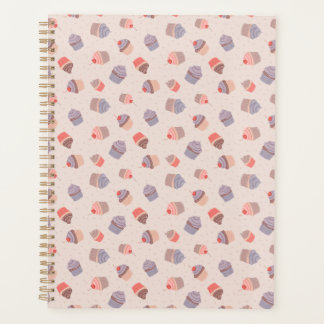 Pastel Cupcake Confetti Spiral Bound Planner