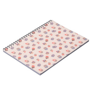 Pastel Cupcake Confetti Spiral Notebook