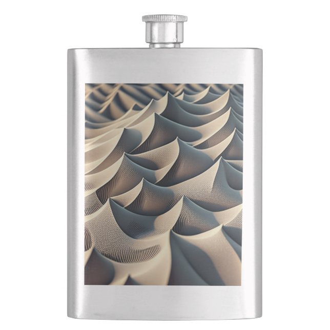 Pastel Currents Hip Flask (Front)