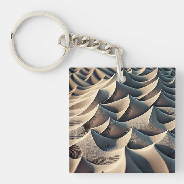 Pastel Currents Key Ring (Front)