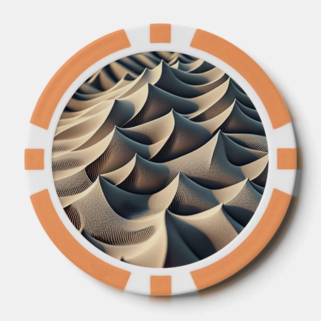 Pastel Currents Poker Chips (Front)