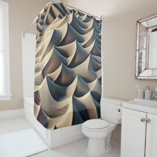 Pastel Currents Shower Curtain