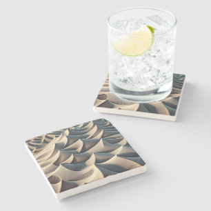 Pastel Currents Stone Coaster