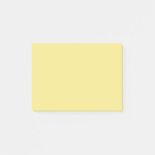 Pastel custard yellow decor ready to customise post-it notes