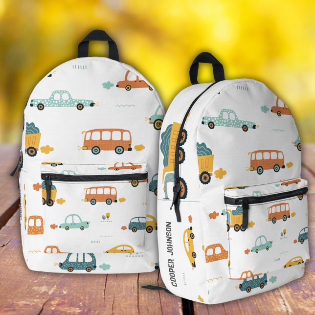Pastel custom car name boys backpack (Creator Uploaded)