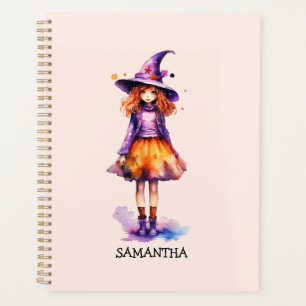 Pastel Cute Witch Girl - Halloween Aesthetic (2) Planner