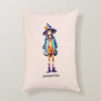 Pastel Cute Witch Girl Halloween Aesthetic