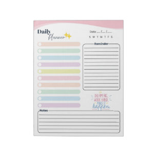 Pastel Daily Planner -To do list, reminder & notes