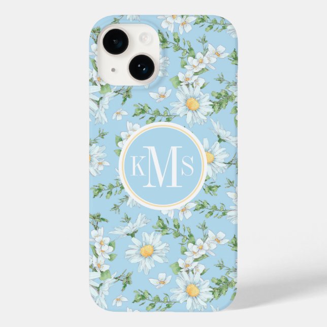 Pastel Daisy Flower Garden Pattern Case-Mate iPhone Case (Back)