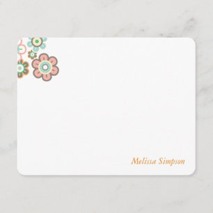 Pastel Daisy Flowers Blooms Baby Shower Thank You