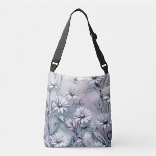 Pastel Daisy Flowers Spring Summer Personalise Crossbody Bag
