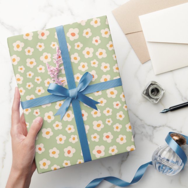 Pastel Daisy Pop Wrapping Paper (Gifting)