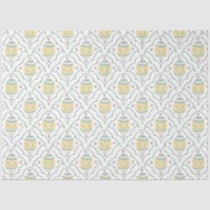 Pastel Damask Easter Eggs Pattern Tissue Paper