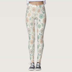 Pastel Dandelion Dreams – Whimsical Floral (2) Leggings