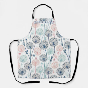 Pastel Dandelion Dreams – Whimsical Floral Apron