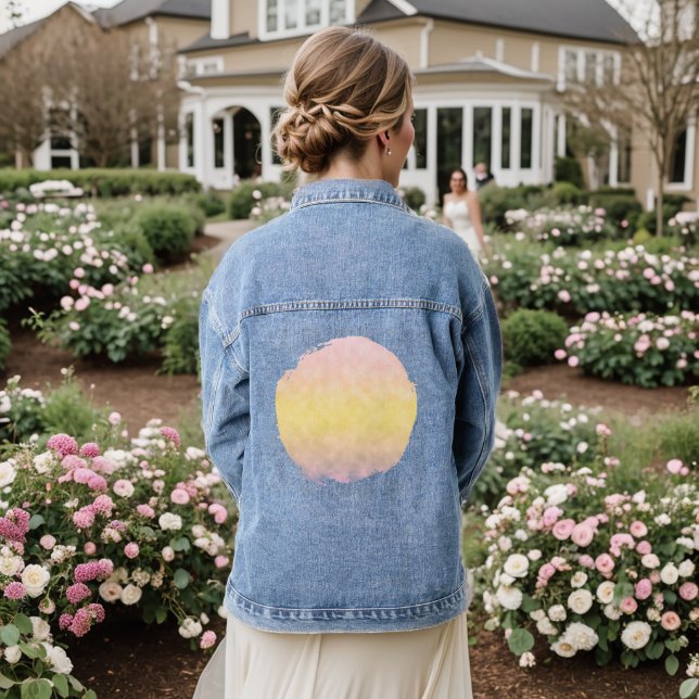Pastel Dawn Denim Jacket (Wedding Back)