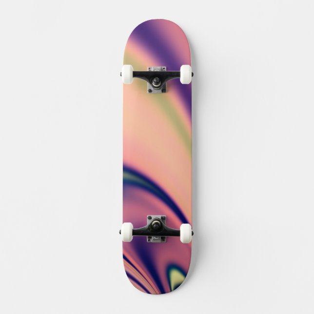 Pastel Days Fractal Skateboard (Front)