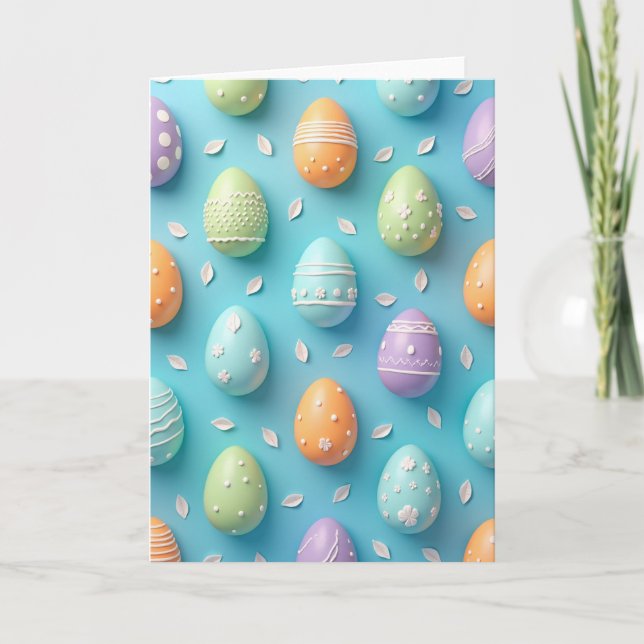 Pastel Decorated Shapes Card (Front)