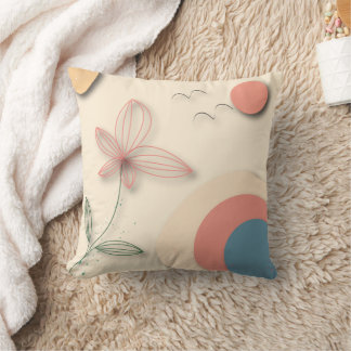 Pastel delicacy Throw Pillow