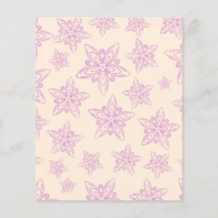 Pastel Design Scrapbook Paper - Purple Floral