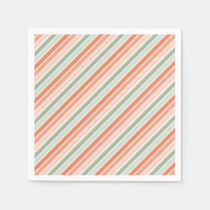 Pastel Diagonal Stripe Napkin