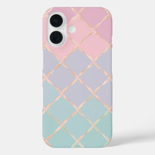 Pastel Diamond Grid Phone Case