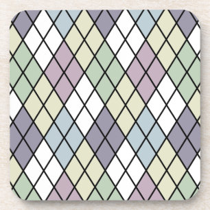 Pastel Diamonds Argyle Coaster
