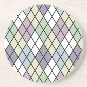 Pastel Diamonds Argyle Coaster