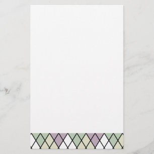 Pastel Diamonds Argyle Stationery