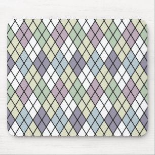 Pastel Diamonds Mouse Pad