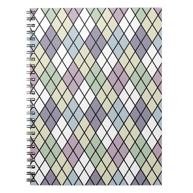 Pastel Diamonds Notebook (Front)