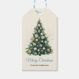 Pastel Disco Ball Ornament Christmas Tree Custom  Gift Tags