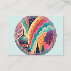 Pastel Dome & Rainbow Enclosure Card – Customise