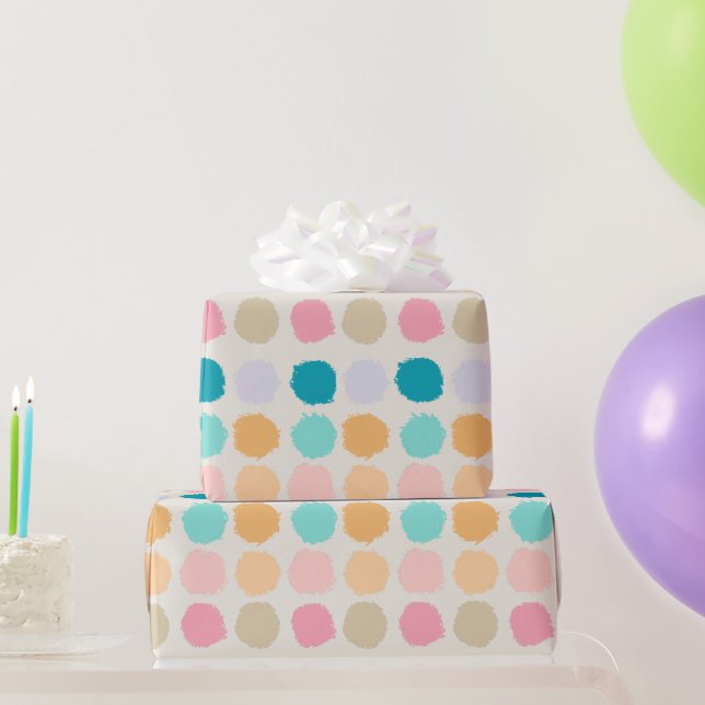 Pastel Dots Gift Wrap (Party Gifts)