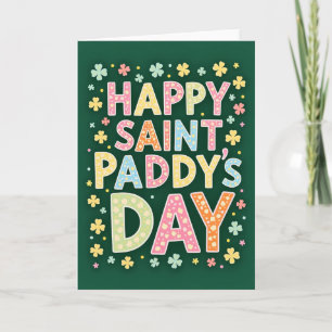 Pastel Dots St Patricks Day Card