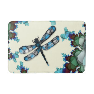Pastel Dragonflies Bath Mat